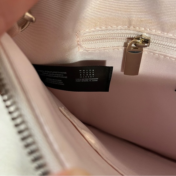 White House Black Market Pink Floral Clutch Wristlet Bag - Picture 4 of 6